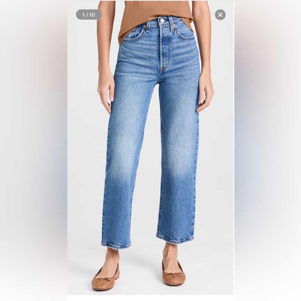 Levi’s ribcage straight ankle jeans